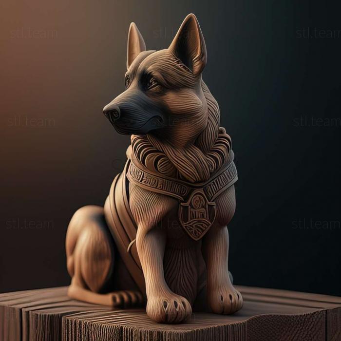 3D model Slovak cop dog (STL)